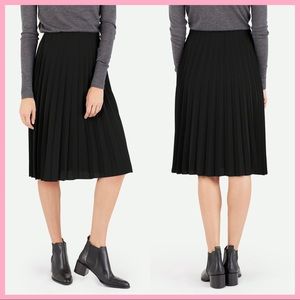 EVERLANE | The Pleated Skirt in Black